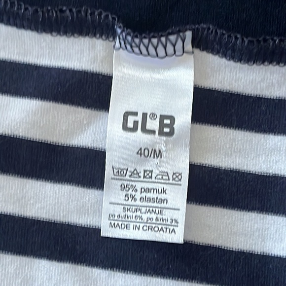 Off the shoulder cotton stripe dress - Picture 3 of 3